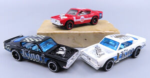 Hot Wheels PLYMOUTH Barracuda King Kuda LOT of 3 Muscle Checkmate 1:64 Loose